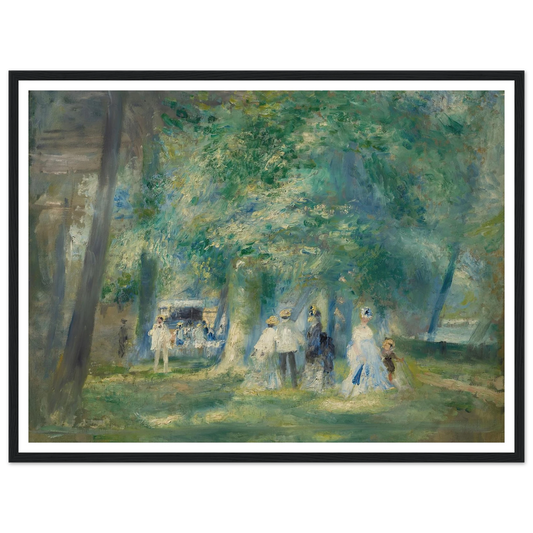 La fête à Saint-Cloud (1871) Art Print | Pierre Auguste Renoir - Framed Poster - 30x40 cm / 12x16″ - Black frame