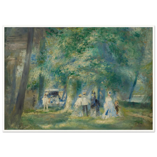 La fête à Saint-Cloud (1871) Art Print | Pierre Auguste Renoir - Framed Poster - 30x40 cm / 12x16″ - Black frame