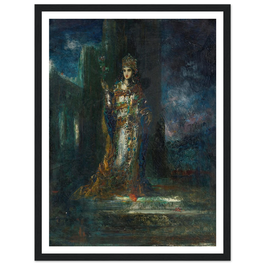 La Fiancée De La Nuit Art Print | Gustave Moreau - Framed Poster - 30x40 cm / 12x16″ - Black frame