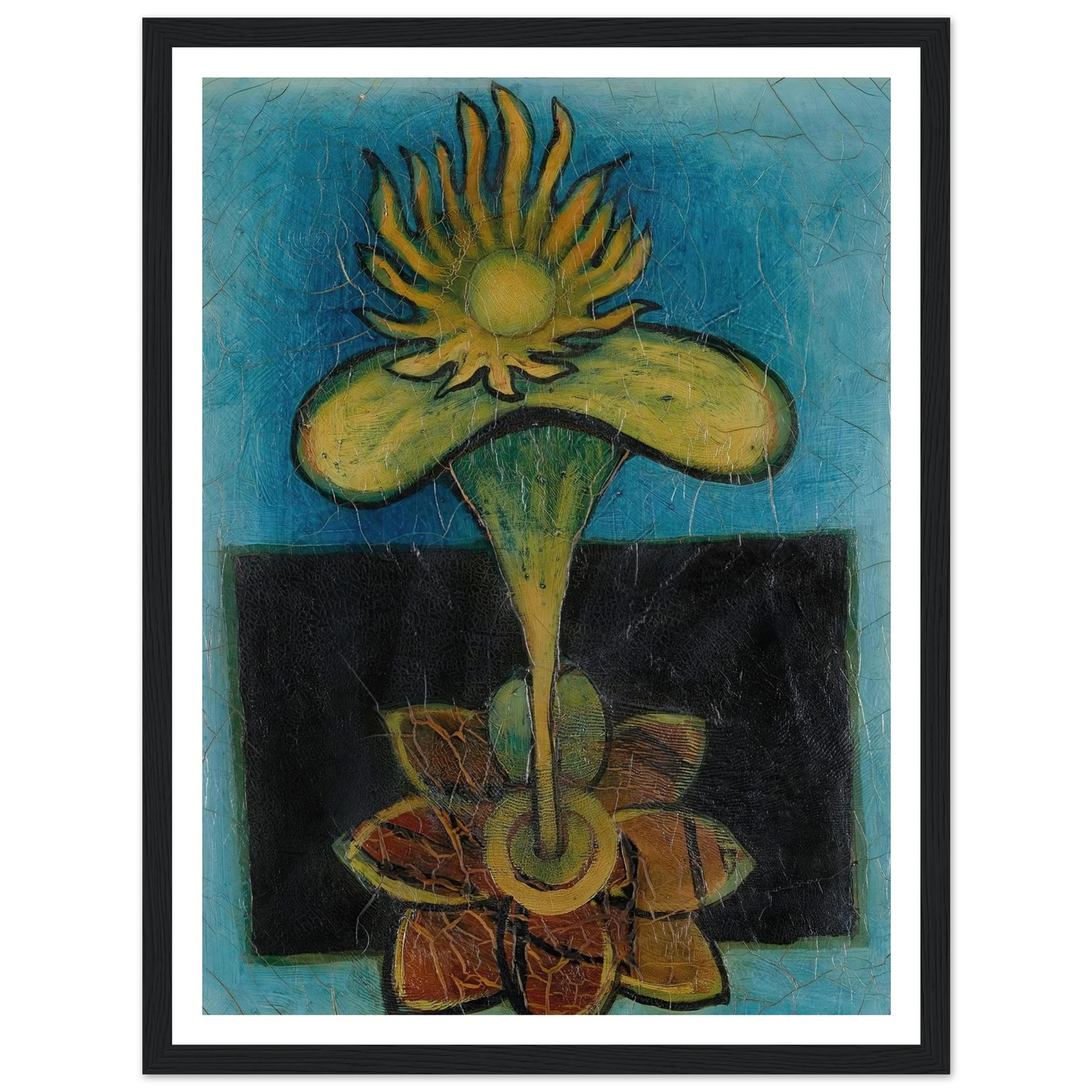La fleur (circa 1934-1936) Art Print | Francis Picabia - Framed Poster - 30x40 cm / 12x16″ - Black frame