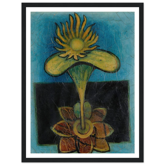 La fleur (circa 1934-1936) Art Print | Francis Picabia - Framed Poster - 30x40 cm / 12x16″ - Black frame