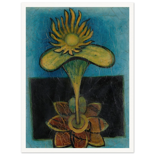 La fleur (circa 1934-1936) Art Print | Francis Picabia - Framed Poster - 30x40 cm / 12x16″ - Black frame