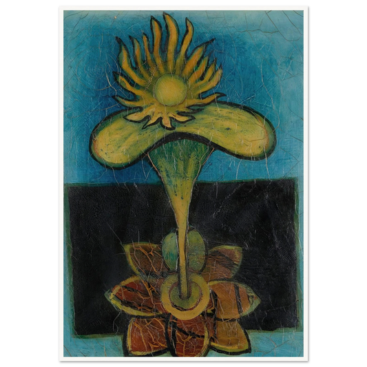 La fleur (circa 1934-1936) Art Print | Francis Picabia - Framed Poster - 30x40 cm / 12x16″ - Black frame