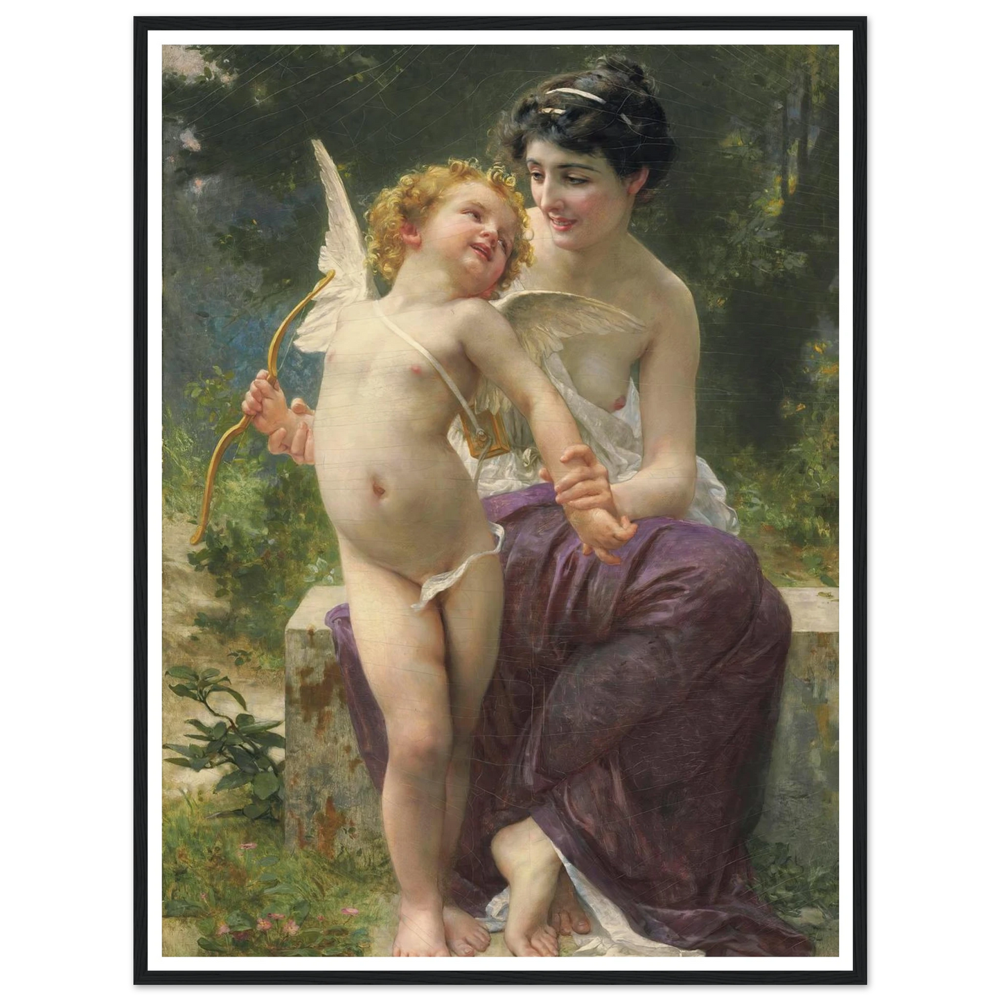 La jeunesse victorieuse Art Print | Guillaume Seignac - Framed Poster - 30x40 cm / 12x16″ - Black frame