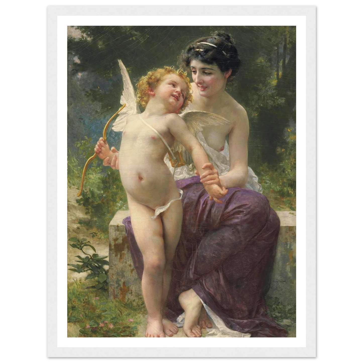 La jeunesse victorieuse Art Print | Guillaume Seignac - Framed Poster - 30x40 cm / 12x16″ - Black frame