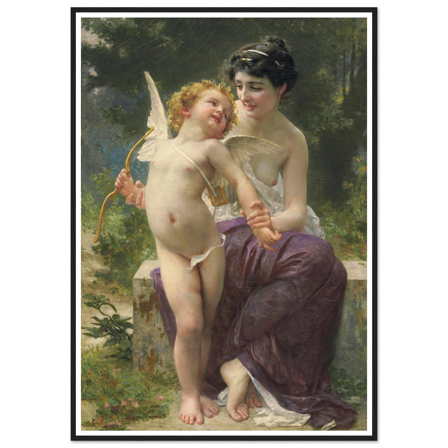 La jeunesse victorieuse Art Print | Guillaume Seignac - Framed Poster - 30x40 cm / 12x16″ - Black frame