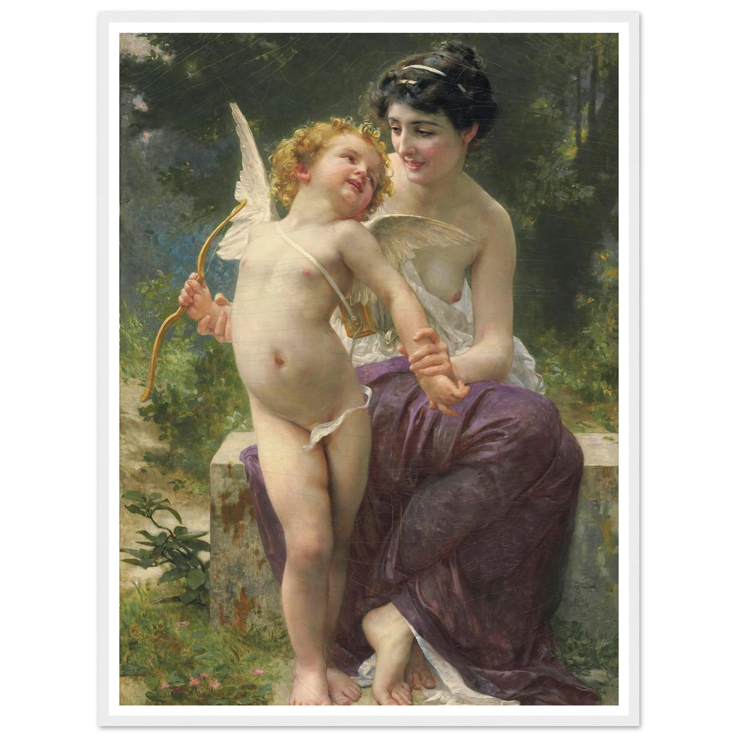 La jeunesse victorieuse Art Print | Guillaume Seignac - Framed Poster - 30x40 cm / 12x16″ - Black frame