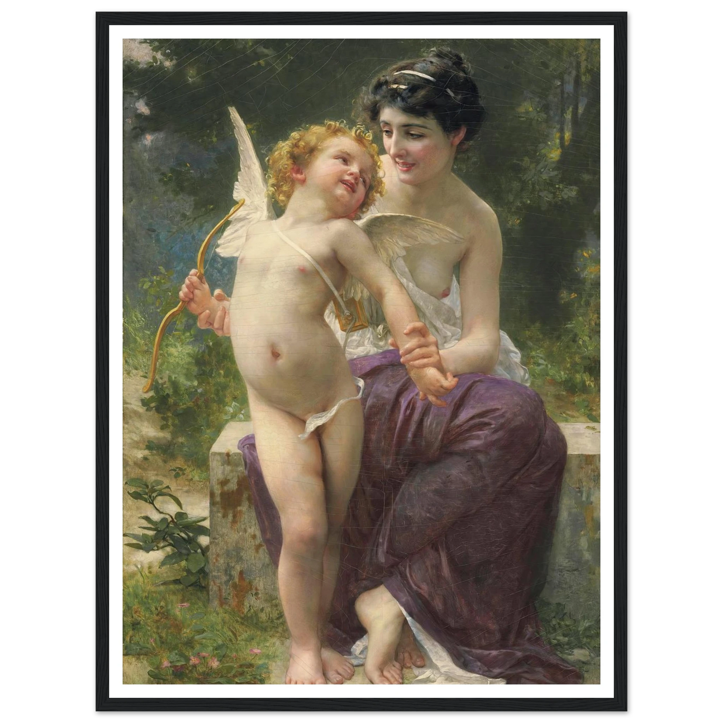 La jeunesse victorieuse Art Print | Guillaume Seignac - Framed Poster - 30x40 cm / 12x16″ - Black frame