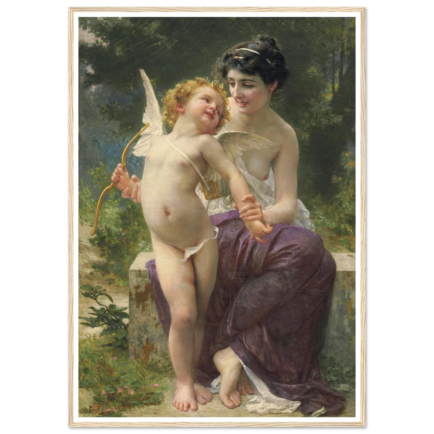 La jeunesse victorieuse Art Print | Guillaume Seignac - Framed Poster - 30x40 cm / 12x16″ - Black frame