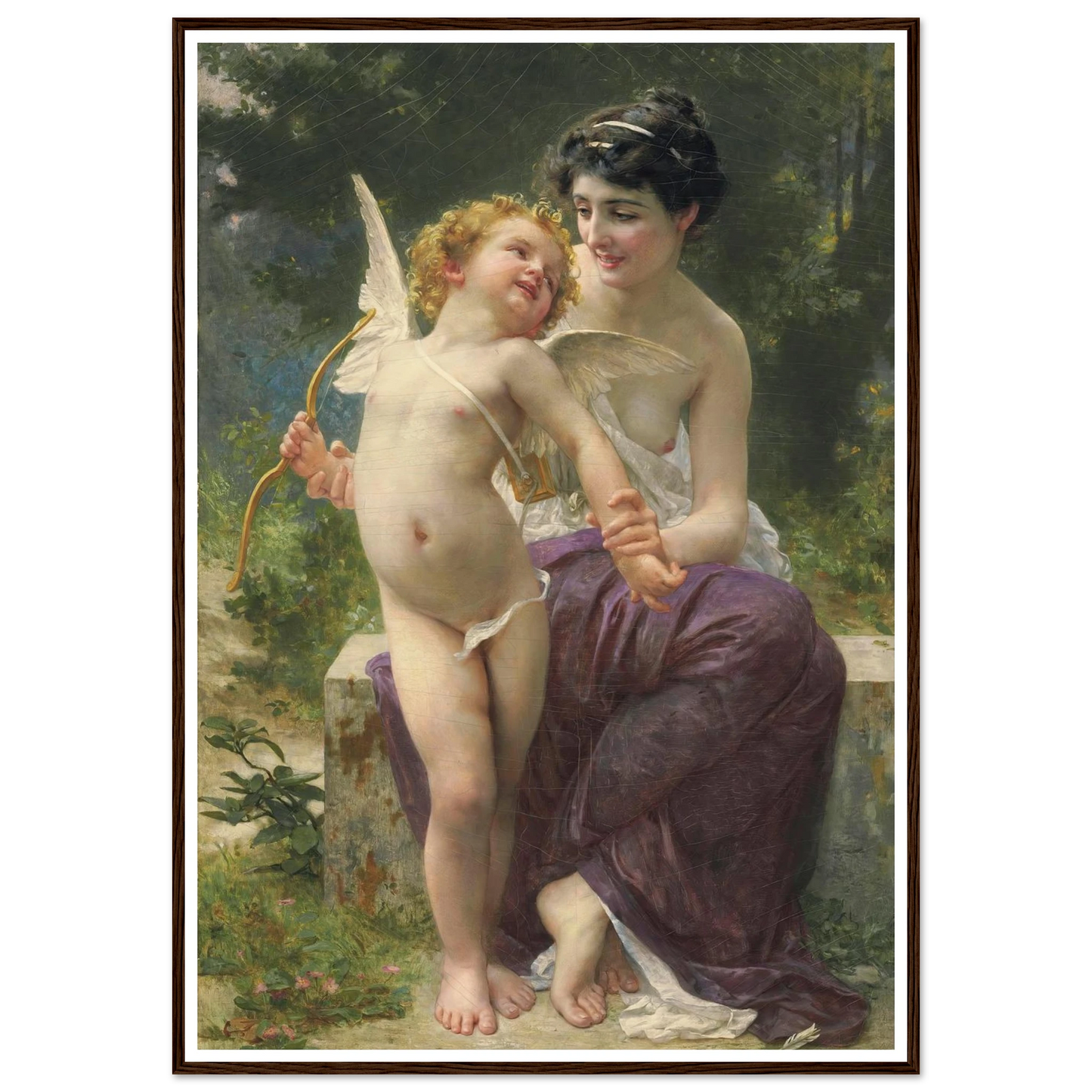 La jeunesse victorieuse Art Print | Guillaume Seignac - Framed Poster - 30x40 cm / 12x16″ - Black frame