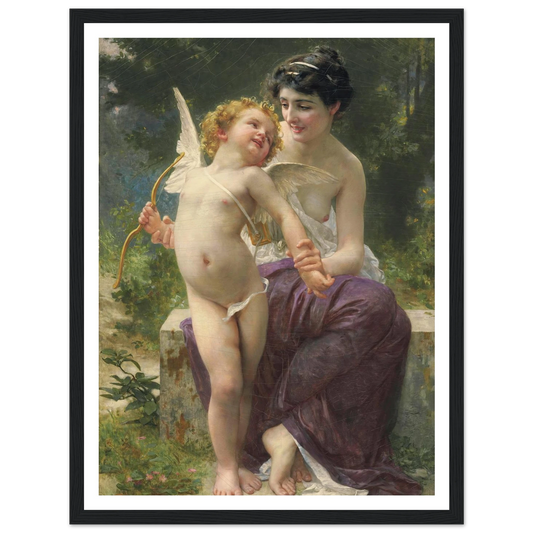 La jeunesse victorieuse Art Print | Guillaume Seignac - Framed Poster - 30x40 cm / 12x16″ - Black frame