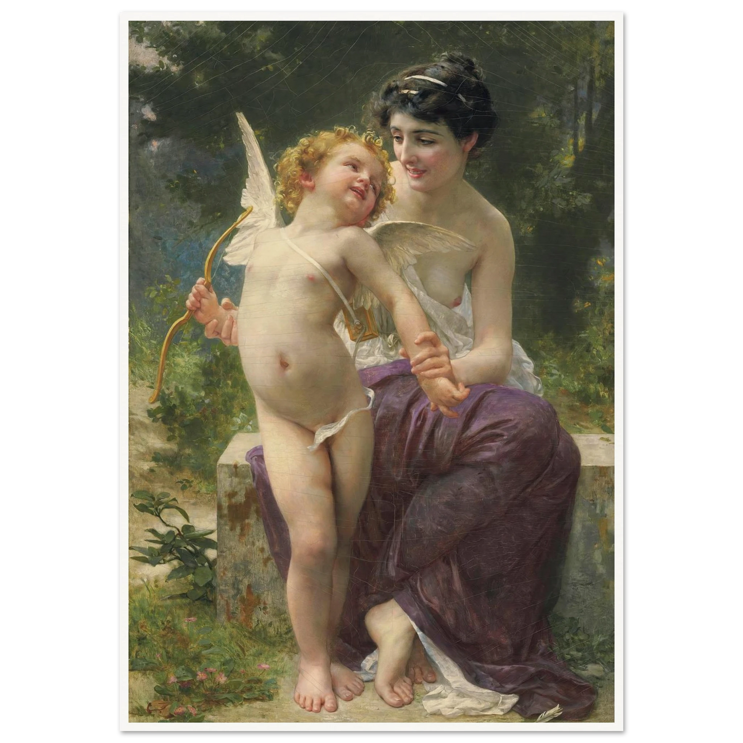 La jeunesse victorieuse Art Print | Guillaume Seignac - Framed Poster - 30x40 cm / 12x16″ - Black frame