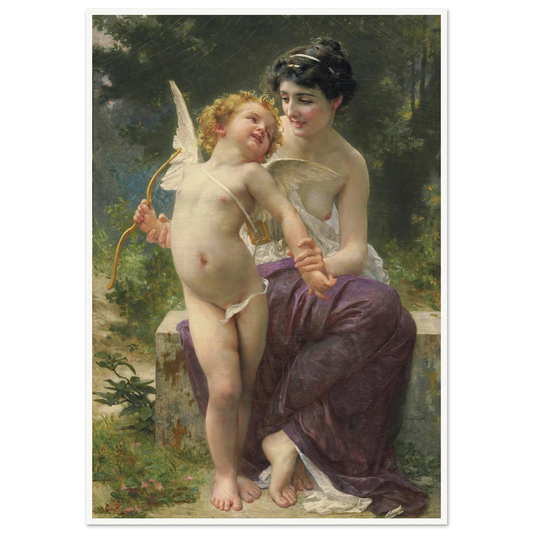 La jeunesse victorieuse Art Print | Guillaume Seignac - Framed Poster - 30x40 cm / 12x16″ - Black frame