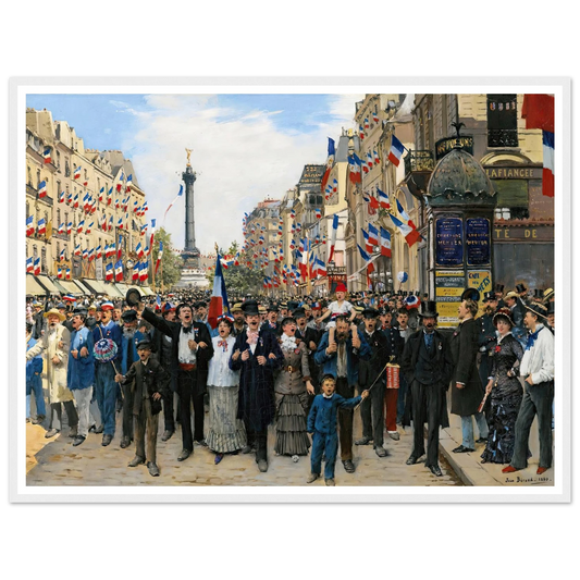 La Marseillaise (1880) Art Print | Jean Beraud - Framed Poster - 30x40 cm / 12x16″ - Black frame