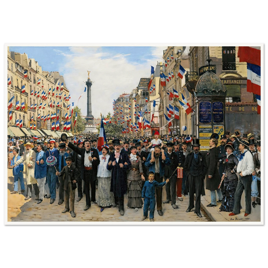La Marseillaise (1880) Art Print | Jean Beraud - Framed Poster - 30x40 cm / 12x16″ - Black frame