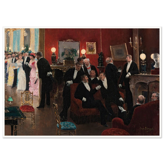 La réception Art Print | Jean Beraud - Framed Poster - 30x40 cm / 12x16″ - Black frame