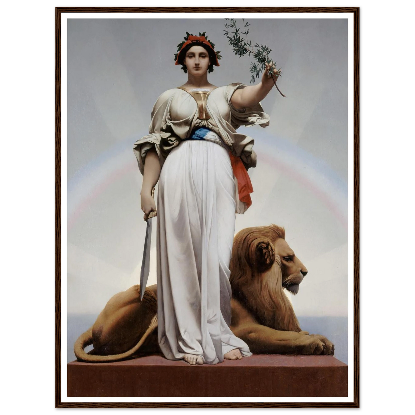 La République (1848) Art Print | Jean Leon Gerome - Framed Poster - 30x40 cm / 12x16″ - Black frame