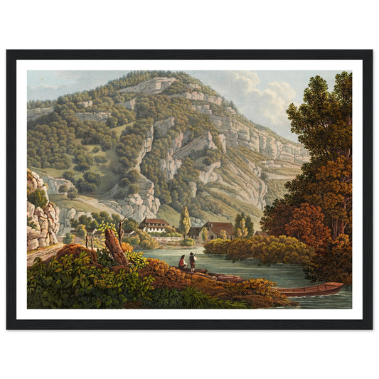 La Reuchenette Art Print | Peter Birmann - Framed Poster - 30x40 cm / 12x16″ - Black frame