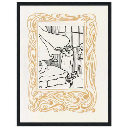 La Sculpture (1901) Art Print | Felix Vallotton - Framed Poster - 30x40 cm / 12x16″ - Black frame