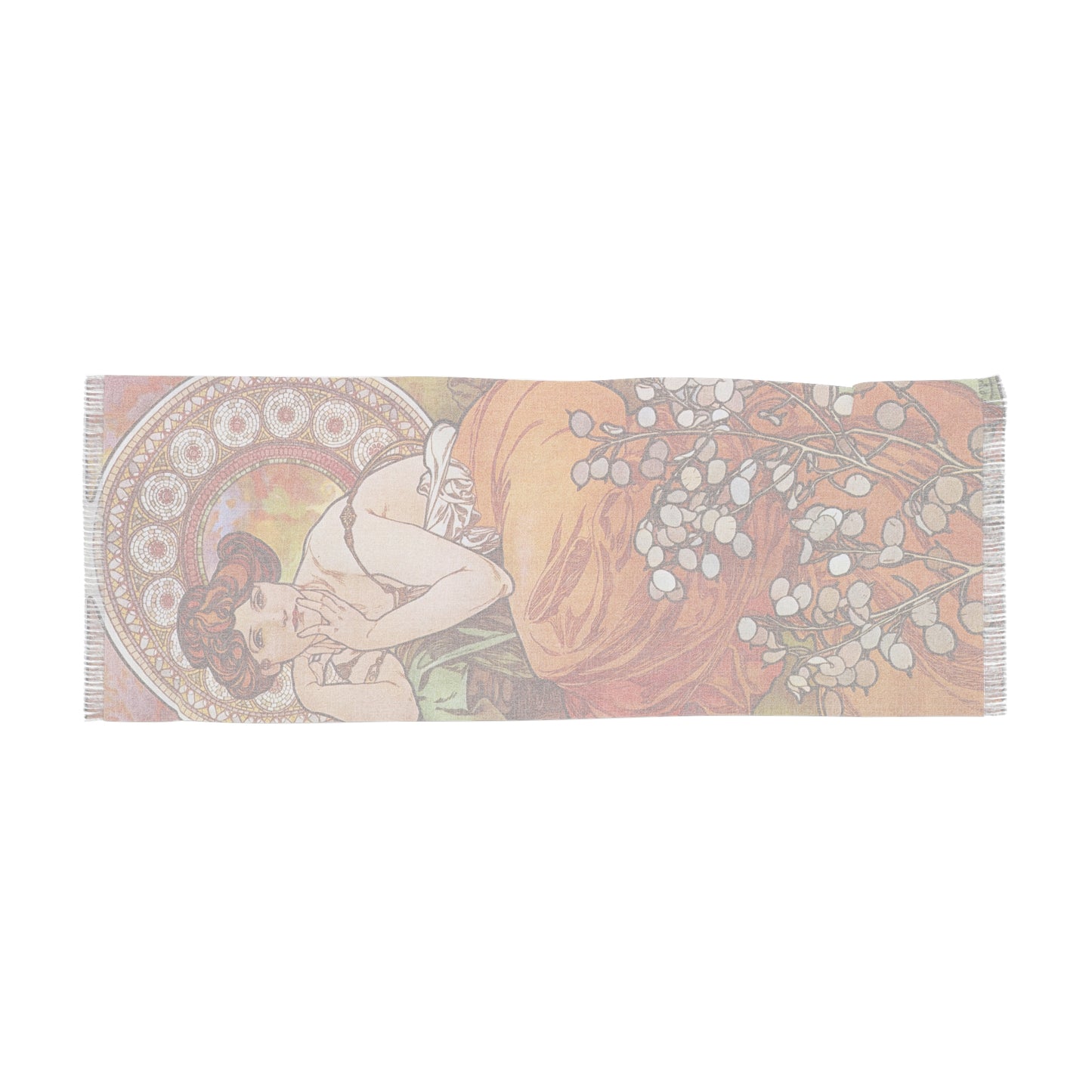 La Topaze | Alphonse Mucha Scarf – Art Nouveau Scarf - - 27" × 71'' - 