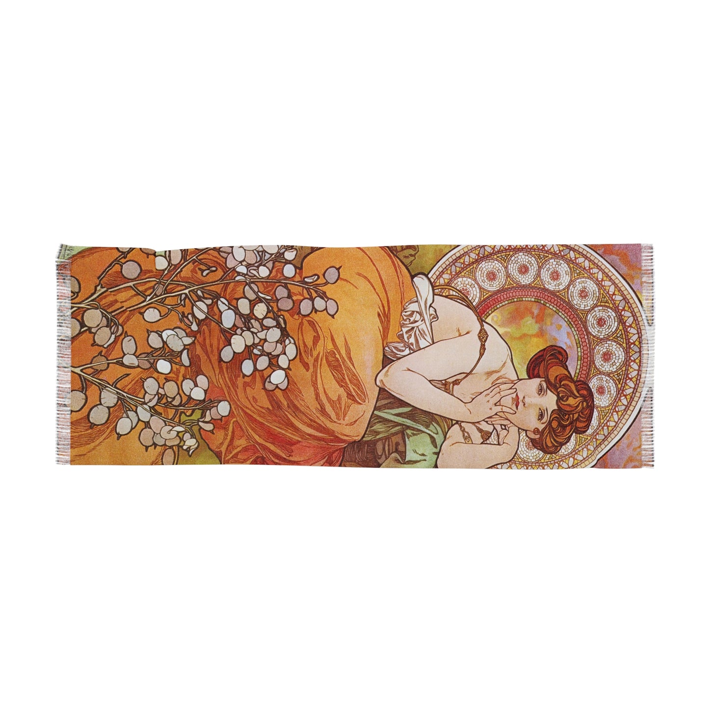 La Topaze | Alphonse Mucha Scarf – Art Nouveau Scarf - - 27" × 71'' - 