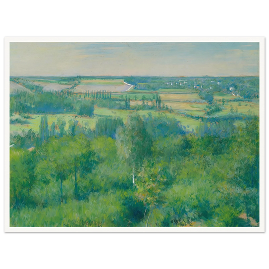 La Vallée De L’yerres (1877) Art Print | Gustave Caillebotte - Framed Poster - 30x40 cm / 12x16″ - Black frame