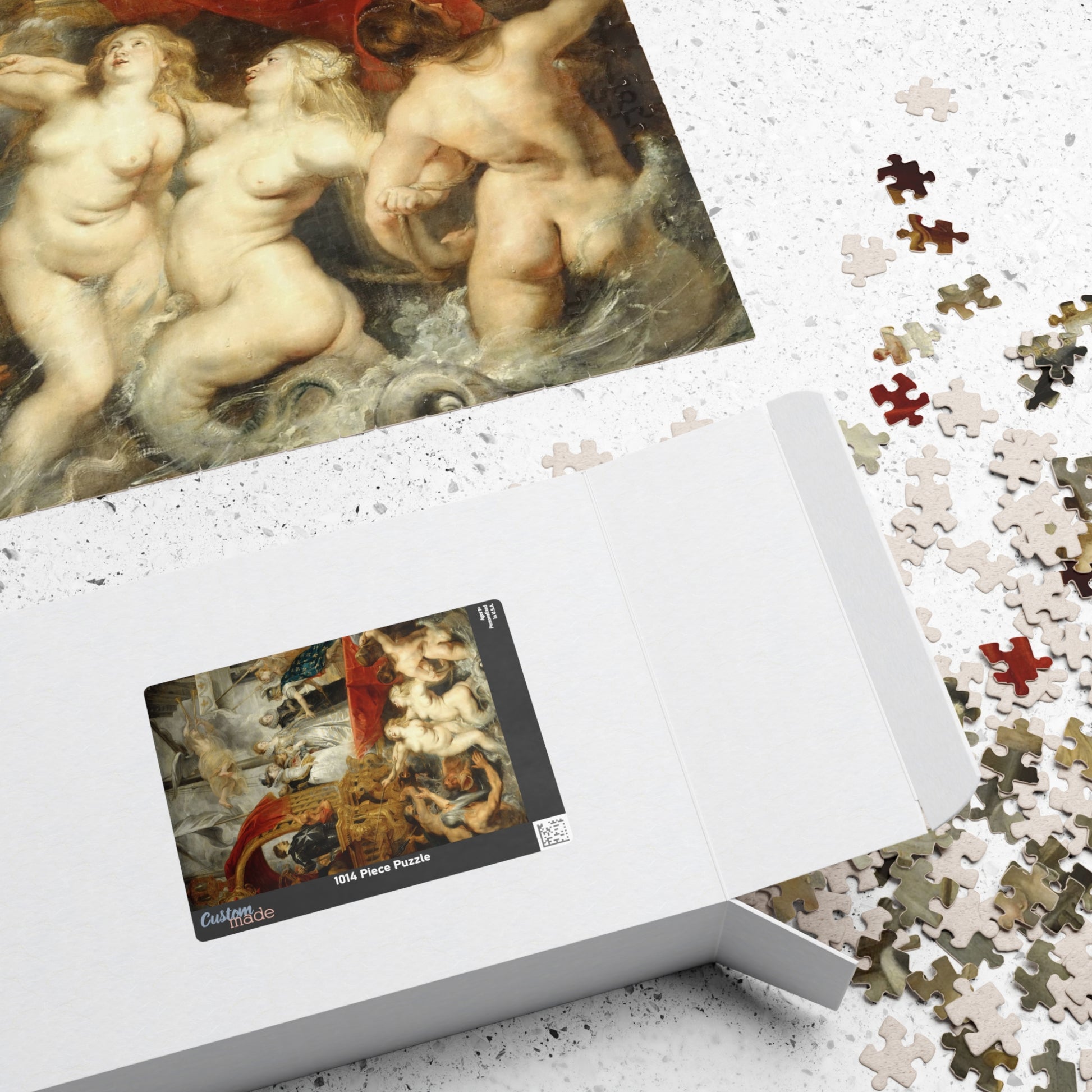 Landing of Marie de Médicis at Marseille | Peter Paul Rubens - - 1014 pcs (Vertical) - 