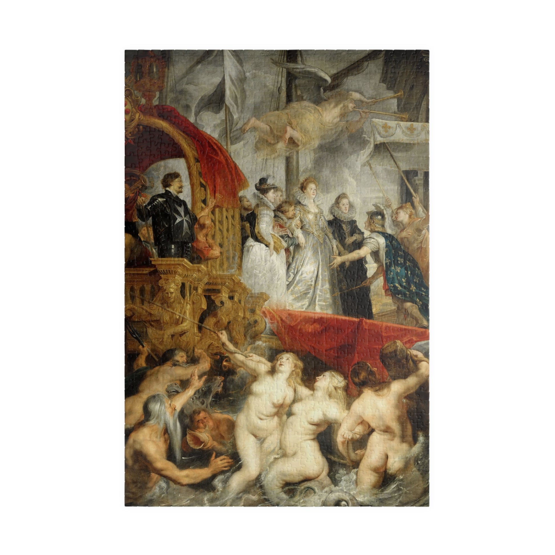 Landing of Marie de Médicis at Marseille | Peter Paul Rubens - - 1014 pcs (Vertical) - 