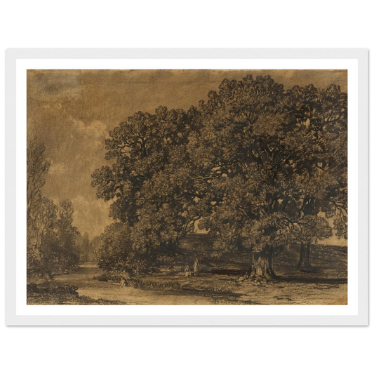 Landscape (1836 - 1892) Art Print | Alexander Helwig Wyant - Framed Poster - 30x40 cm / 12x16″ - Black frame