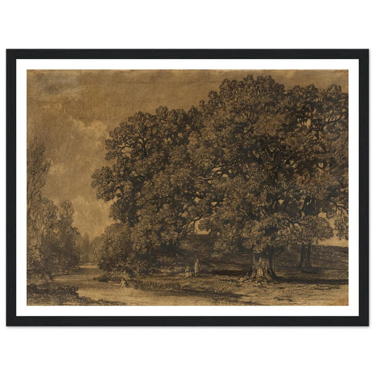 Landscape (1836 - 1892) Art Print | Alexander Helwig Wyant - Framed Poster - 30x40 cm / 12x16″ - Black frame