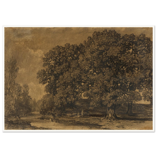 Landscape (1836 - 1892) Art Print | Alexander Helwig Wyant - Framed Poster - 30x40 cm / 12x16″ - Black frame