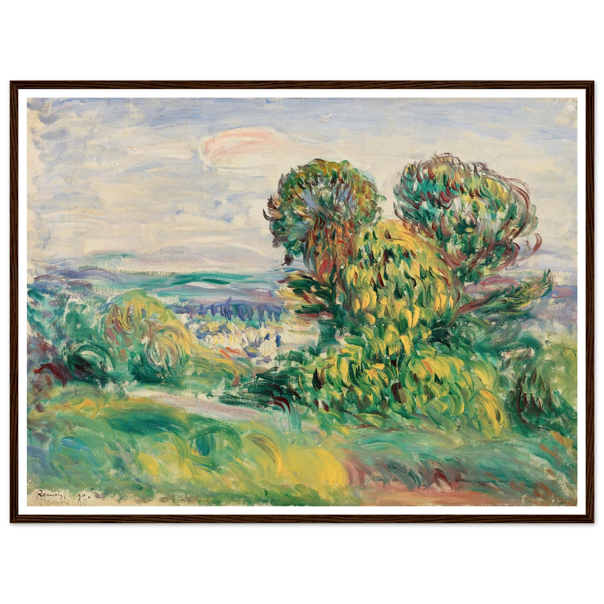 Femme dans un jardin - Pierre Auguste Renoir - papier peint panoramique sur mesure Femme dans un jardin - Pierre Auguste Renoir - papier peint panoramique sur mesure