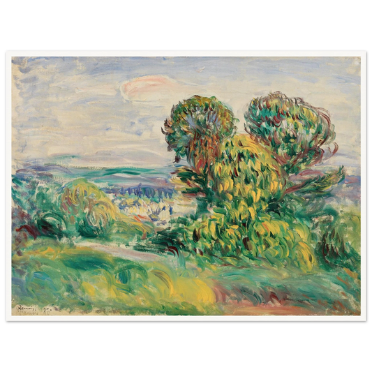 Landscape (1890) Art Print | Pierre Auguste Renoir - Framed Poster - 30x40 cm / 12x16″ - Black frame