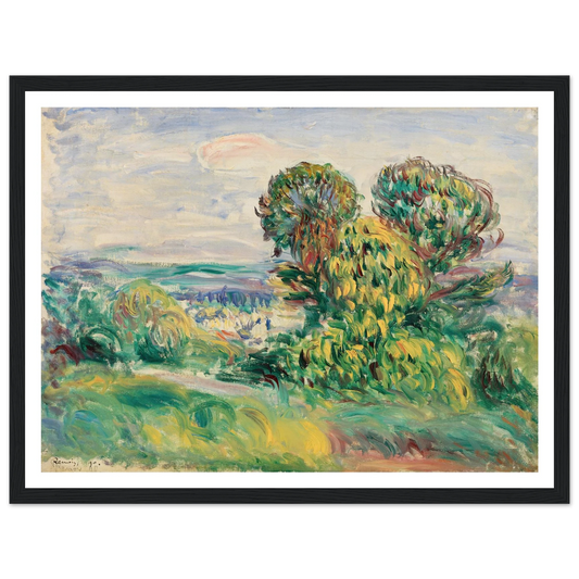 Landscape (1890) Art Print | Pierre Auguste Renoir - Framed Poster - 30x40 cm / 12x16″ - Black frame