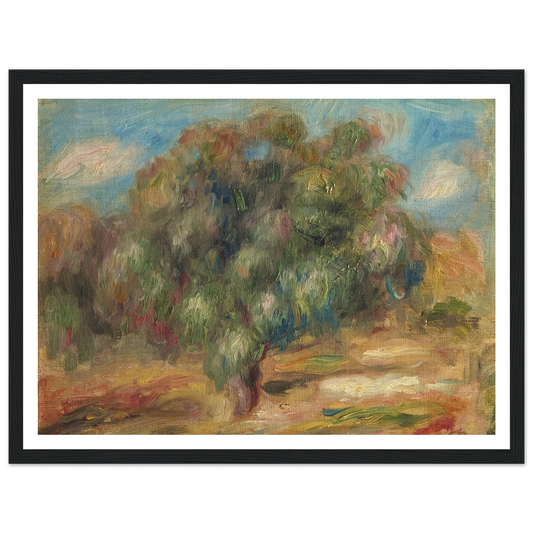 Landscape (1915) Art Print | Pierre Auguste Renoir - Framed Poster - 30x40 cm / 12x16″ - Black frame