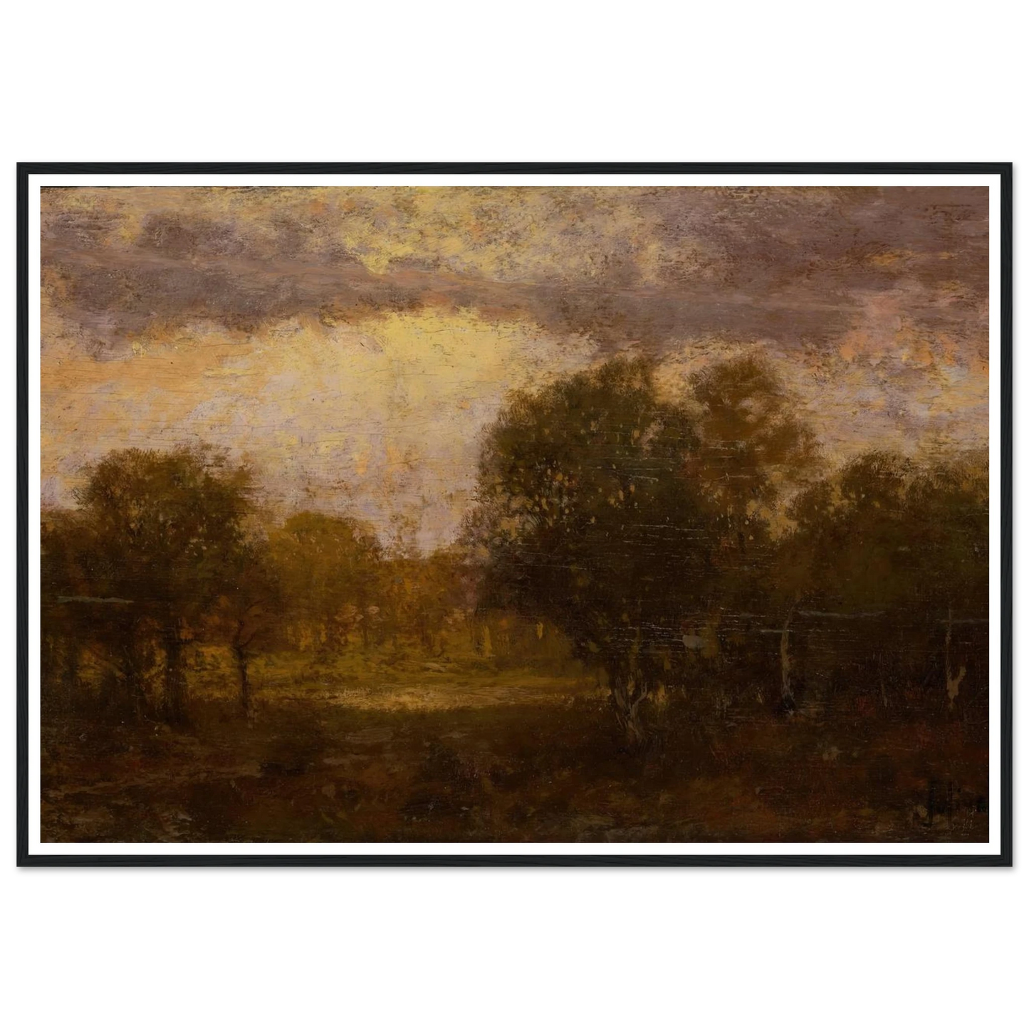 Landscape Art Print | Julian Onderdonk - Framed Poster - 30x40 cm / 12x16″ - Black frame