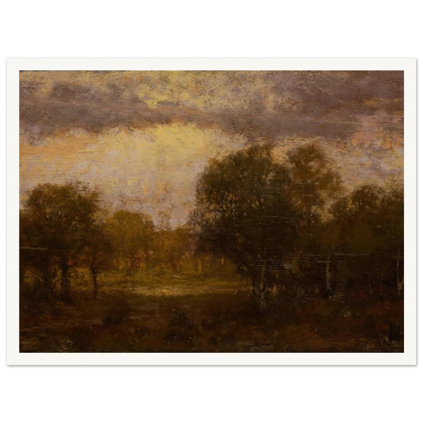 Landscape Art Print | Julian Onderdonk - Framed Poster - 30x40 cm / 12x16″ - Black frame