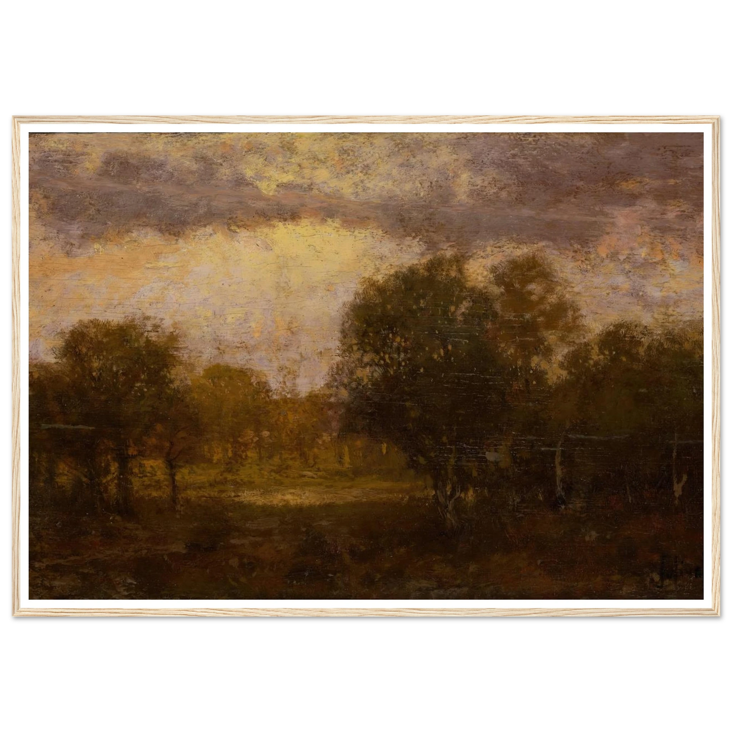 Landscape Art Print | Julian Onderdonk - Framed Poster - 30x40 cm / 12x16″ - Black frame