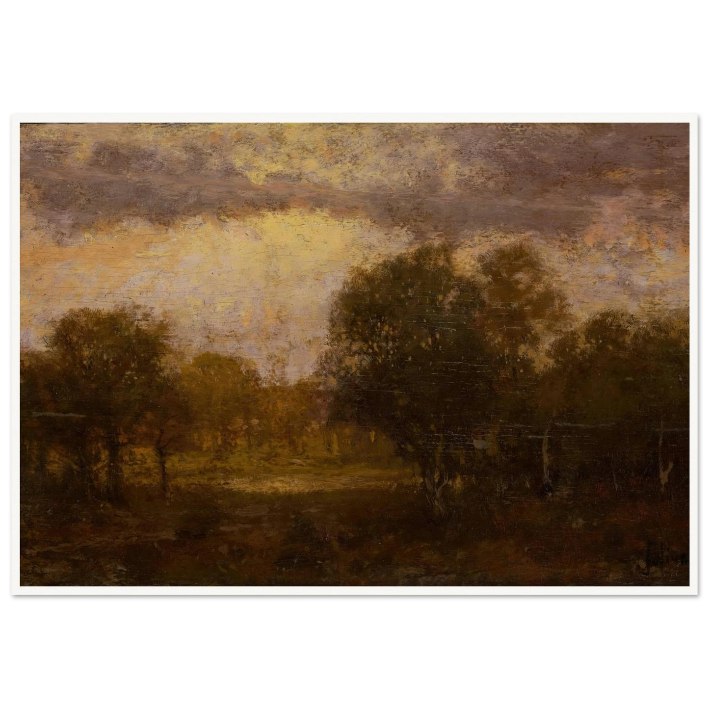Landscape Art Print | Julian Onderdonk - Framed Poster - 30x40 cm / 12x16″ - Black frame