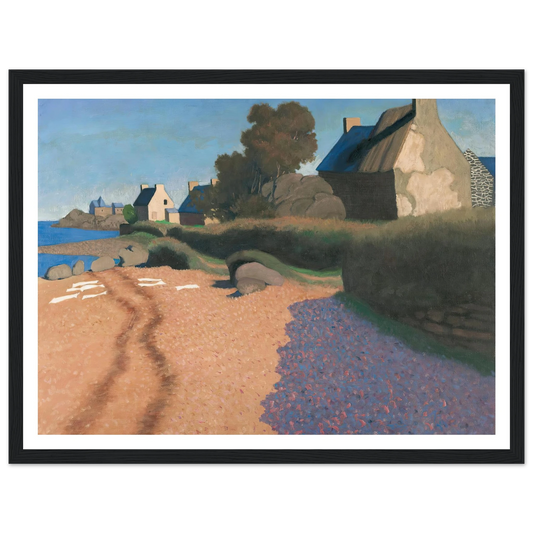 Landscape At Loguivy (1923) Art Print | Felix Vallotton - Framed Poster - 30x40 cm / 12x16″ - Black frame
