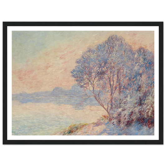 Landscape at the Water's Edge, 1900 Art Print | Ferdinand du Puigaudeau - Framed Poster - 30x40 cm / 12x16″ - Black frame