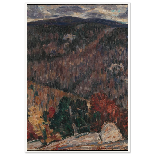 Landscape No. 25 (circa 1908–9) Art Print | Marsden Hartley - Framed Poster - 30x40 cm / 12x16″ - Black frame