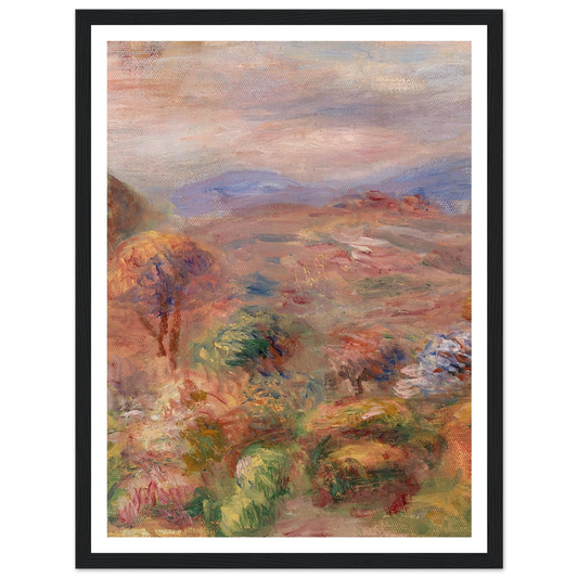 Landscape (Paysage) (c. 1911) Art Print | Pierre Auguste Renoir - Framed Poster - 30x40 cm / 12x16″ - Black frame