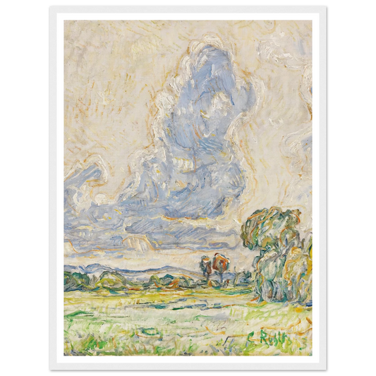 Landschaft (1903) Art Print | Christian Rohlfs - Framed Poster - 30x40 cm / 12x16″ - Black frame