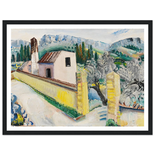 Landschaft bei Cassis (1931) Art Print | Paul Kleinschmidt - Framed Poster - 30x40 cm / 12x16″ - Black frame