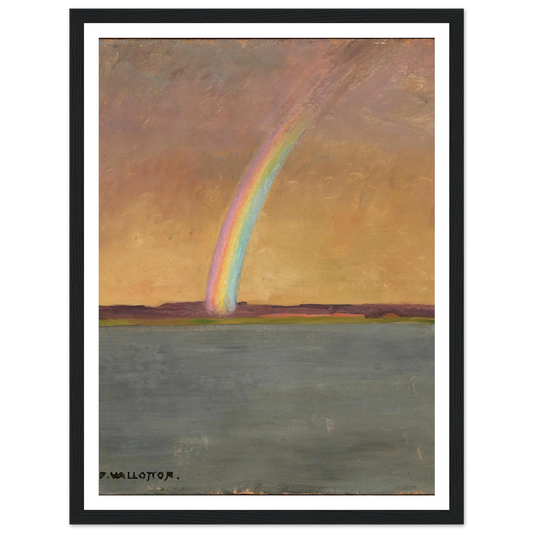 L’Arc-en-ciel (1909) Art Print | Felix Vallotton - Framed Poster - 30x40 cm / 12x16″ - Black frame
