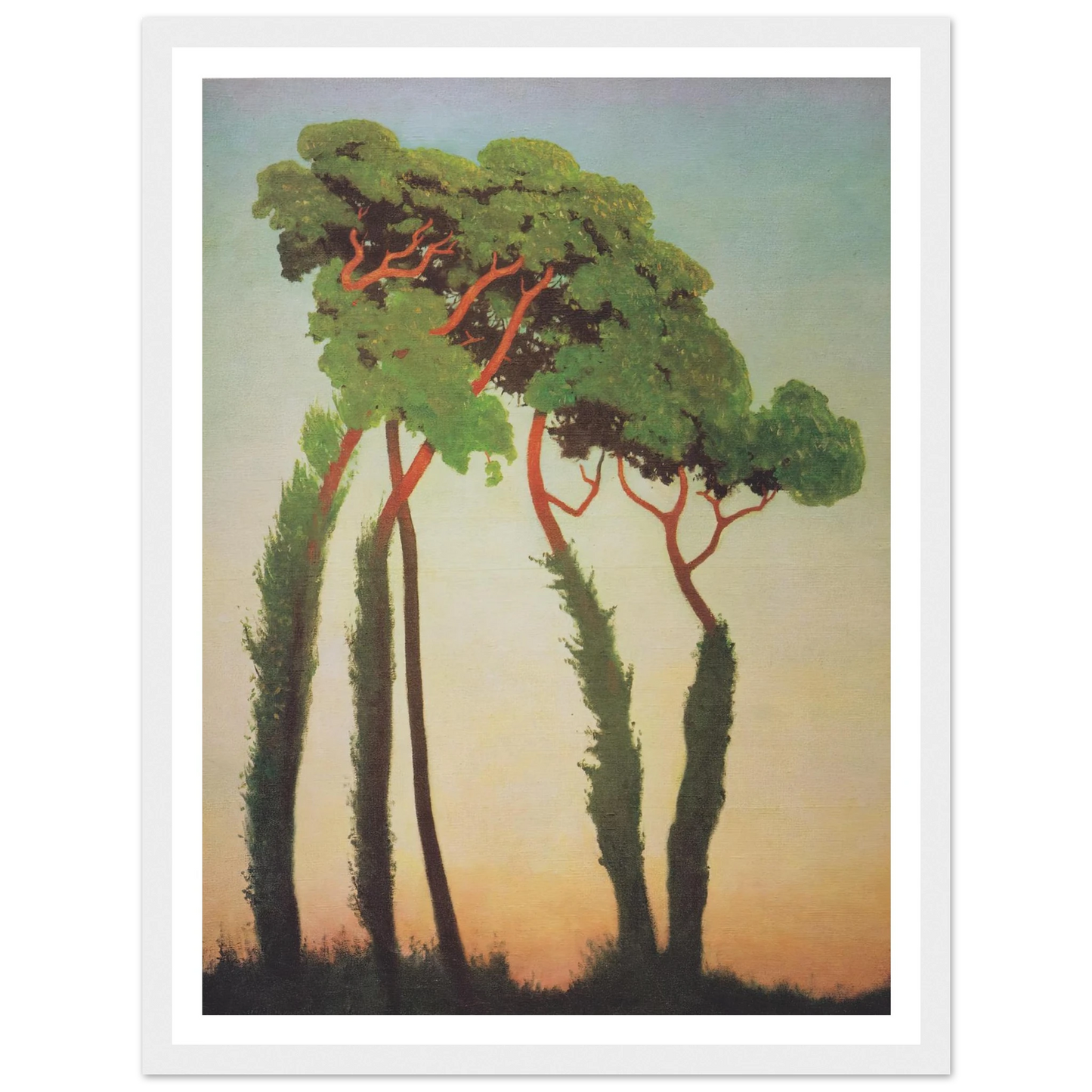 Last sun rays (1911) Art Print | Felix Vallotton - Framed Poster - 30x40 cm / 12x16″ - Black frame