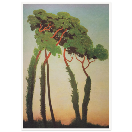 Last sun rays (1911) Art Print | Felix Vallotton - Framed Poster - 30x40 cm / 12x16″ - Black frame