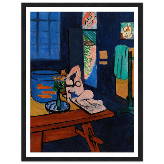 L’Atelier aux poissons rouges (1912) Art Print | Henri Matisse - Framed Poster - 30x40 cm / 12x16″ - Black frame