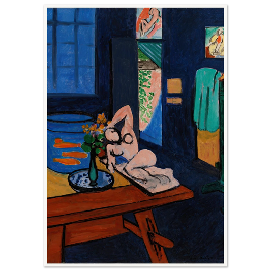 L’Atelier aux poissons rouges (1912) Art Print | Henri Matisse - Framed Poster - 30x40 cm / 12x16″ - Black frame